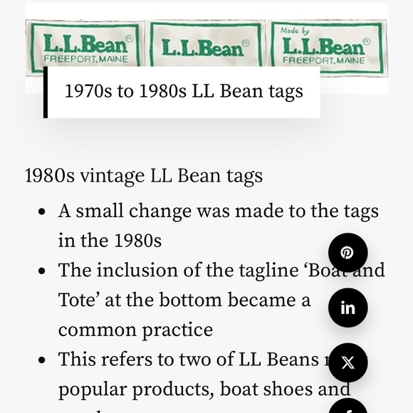 Vintage LL Bean Blue Herringbone Cotton Sweater Made in USA 70s 80s S Small - Picture 6 of 6